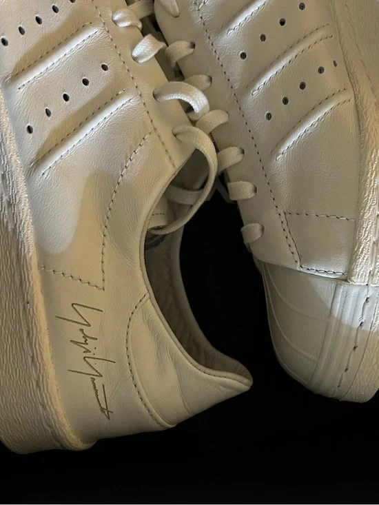 ADIDAS Y-3 SUPERSTAR YOHJI YAMAMOTO LEATHER SNEAKERS SIZE 8 - Picture 11 of 13